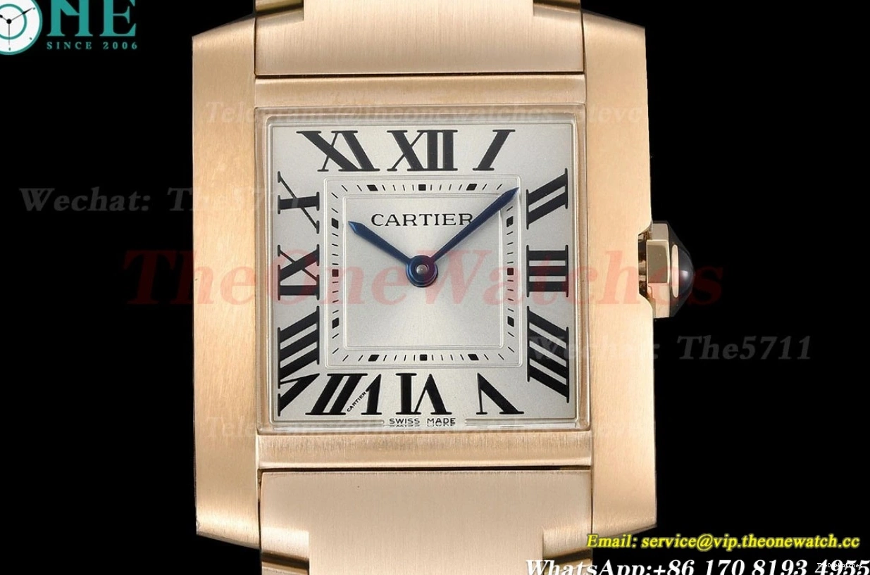 RG Silver Dial Quartz RG 8848F Tank 27mm Française 0418